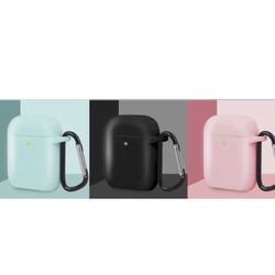 Brand new 4 Units AirPods Case (1 Black, 1 Mint &2 Pink)
