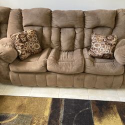 Plush recliner and bed sectional