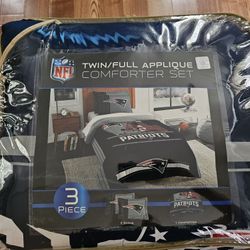 Patriots Twin/Full Comforter Set 3 Piece