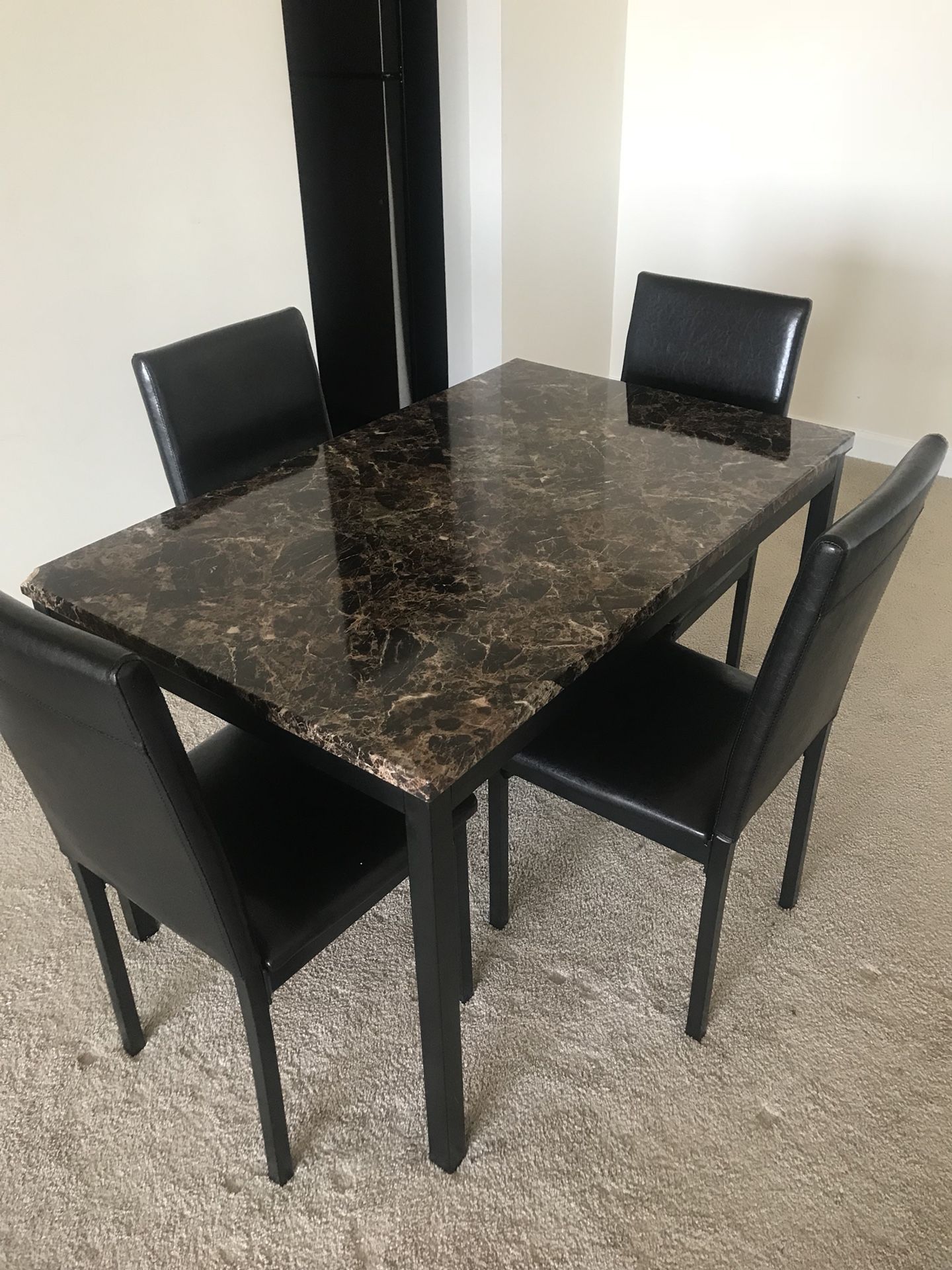 Faux Marble Table (chairs not included)