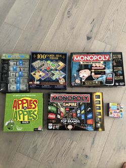 Board games (6 games) Selling As One Lot