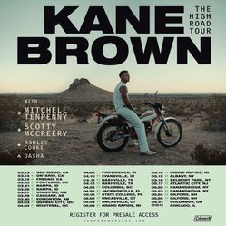 KANE BROWN TICKETS AT THE DUNK