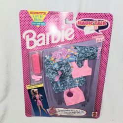 MATTEL 1992 BARBIE MAGIC TALK CLUB FASHIONS DOLL CLOTHES SET #3