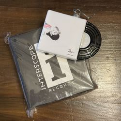 Selena Gomez RARE Vinyl Glass Record Holiday Ornament 