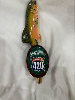 Vintage sweet water brewing company extra pale ale 420 beer tap handle