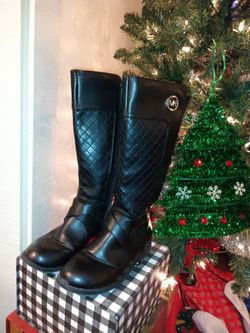 Michael Kors Black Boots Leather  Girls Size 3
