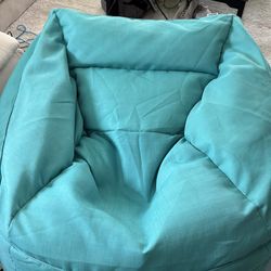 Teal beanbag chair