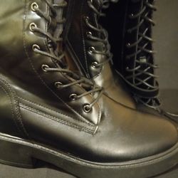 ACESC  Knee Height Black Boots