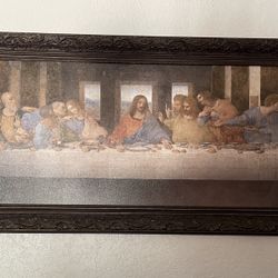 Large Last Supper Framed Art 