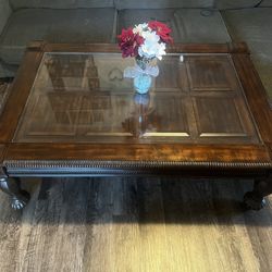 Wood & Glass Coffee Table 