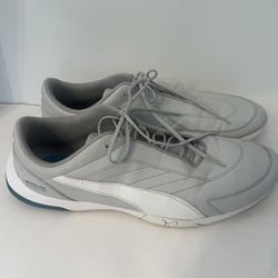 PUMA AMG Patrons Motorsport Lexus Men's Shoes Grey White Blue size 13