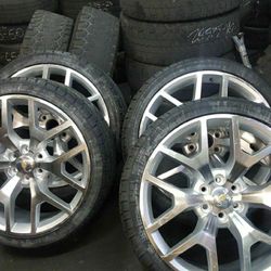 24 inches new wheels and tires $1700