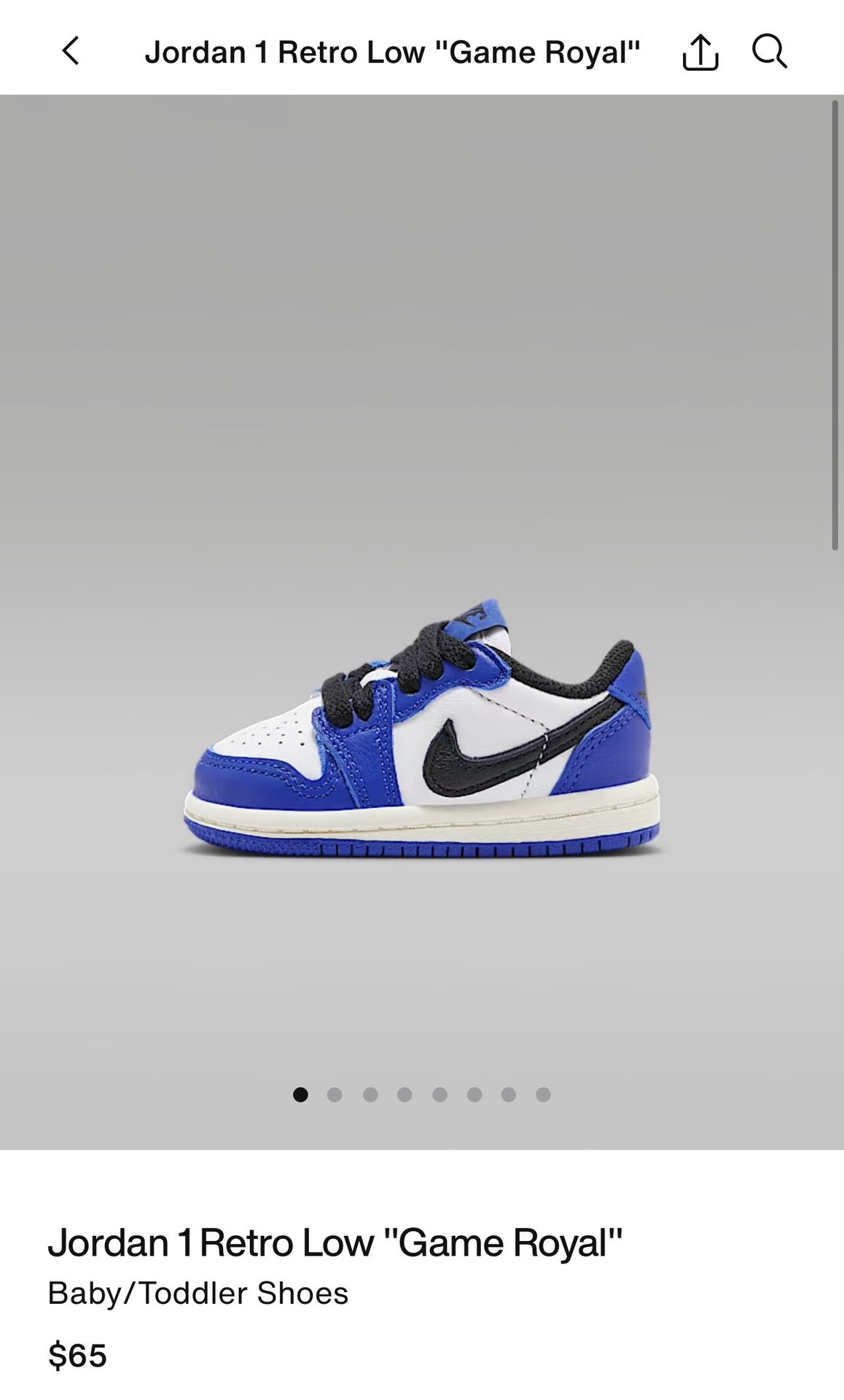 Jordan 1 Retro Low Kids/Toddler