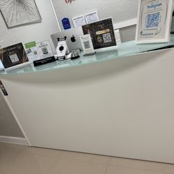 Gorgeous White Reception Desk 