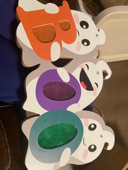 Halloween BOO Ghost Wooden Sign