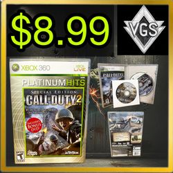 *RETRO* Call of Duty 2 Platinum Hits Special Edition Xbox 360 2005