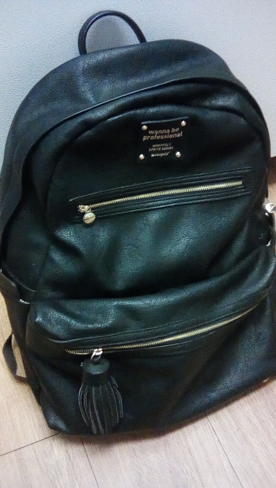 Monopoly Synthetic Leather Backpack wanna be professional MONOPOLY OFFICE SERIES