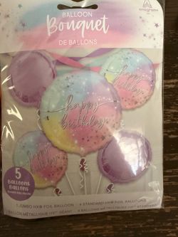 Happy birthday balloon bouquet
