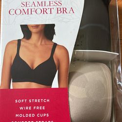 NWT Carole Hickman women seamless comfort Bra 2 pack size S