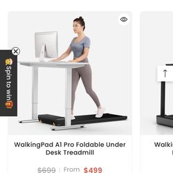 Foldable Walling Treadmill, white, new