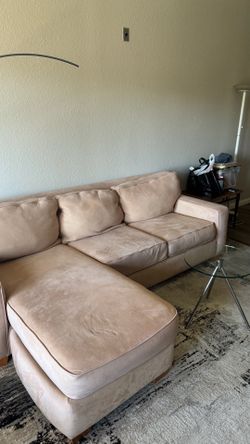 Couch with chaise lounge