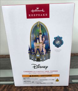 Hallmark Walt Disney World Magic Kingdom Cinderella Castle Tree Topper With Light & Sound