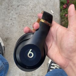 Black And Gold Beats Wireless Headphones 