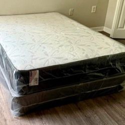 New FULL SIZE MATTRESS WITH BOXSPRING SET COLCHONES NUEVOS MATRIMONIALES FULL MATTRESS BED 