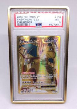 Pokémon Dragonite EX 106/108 Evolutions 2016 PSA 9 with GUARD!