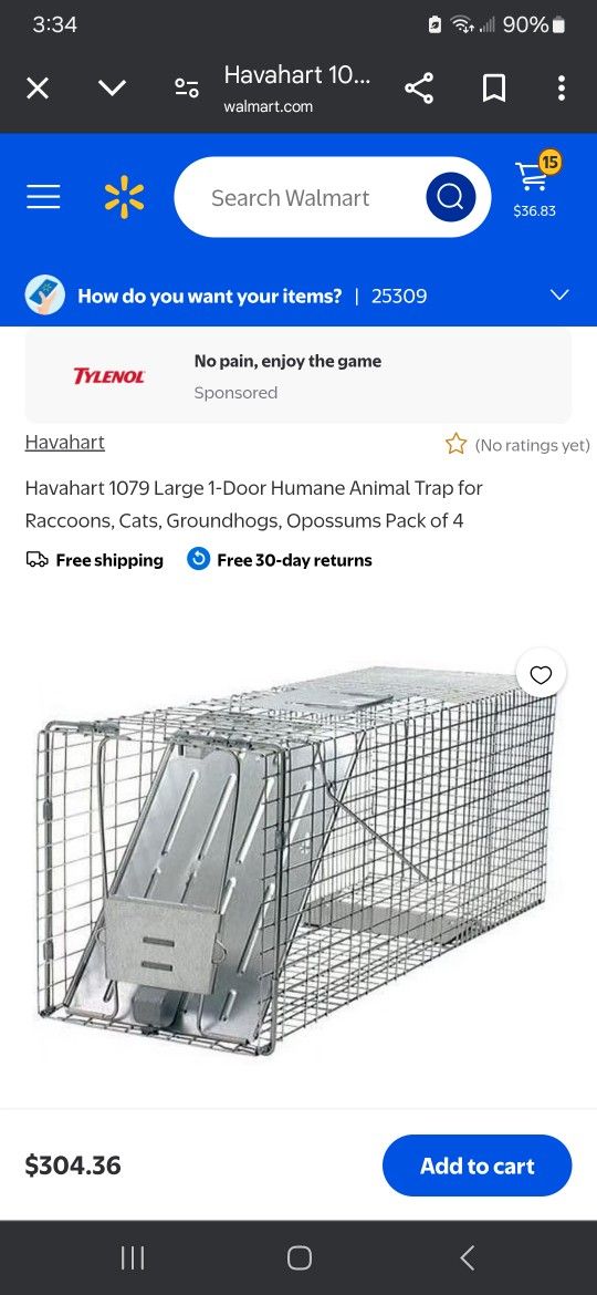Havahart Animal Trap.