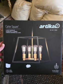 Artika Carter Square 4-Light Chandelier