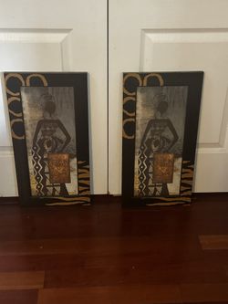 Two Brown And Blue Pics