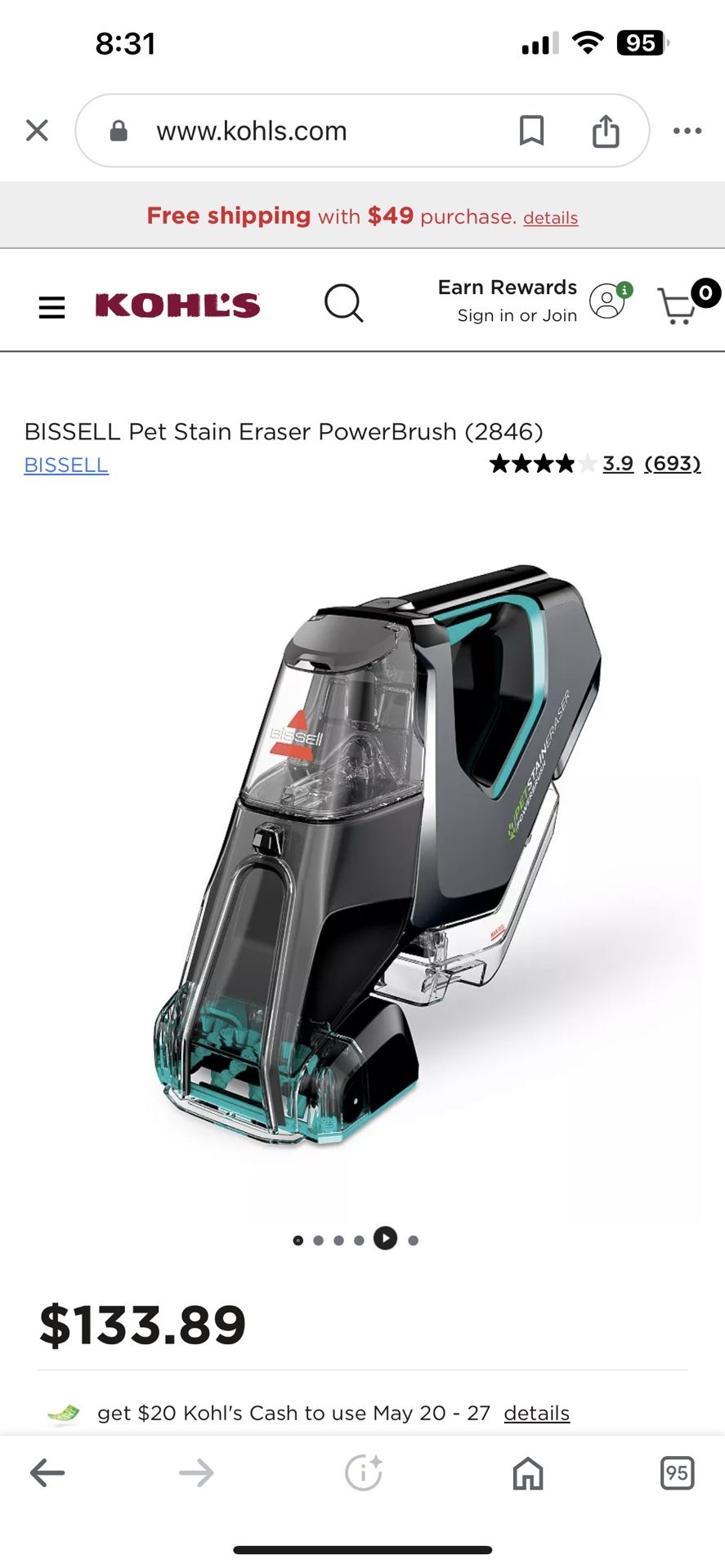 Bissell Pet Stain Power brush