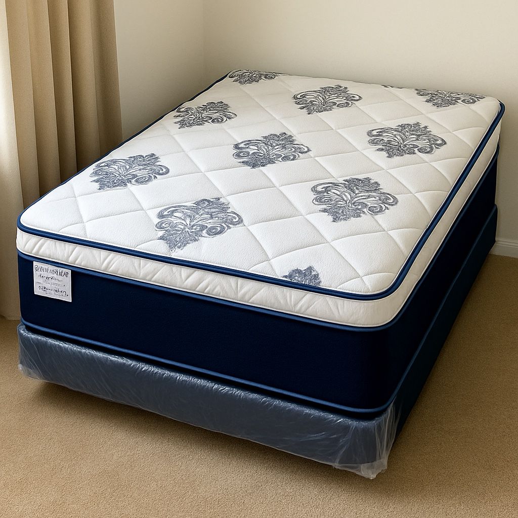 Brand New Full Size Mattress Pillow Top 14” Thick – Factory Direct! Also available in Twin, Queen & King. Ask about our Same-Day Delivery 🚚