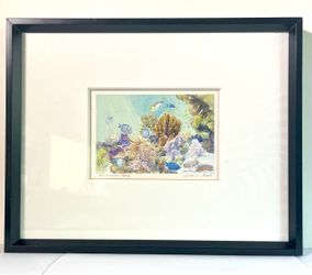 Frame  “Bermuda Reef” Watercolor Print