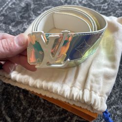 Holographic Louis Vuitton Belt Brand New 