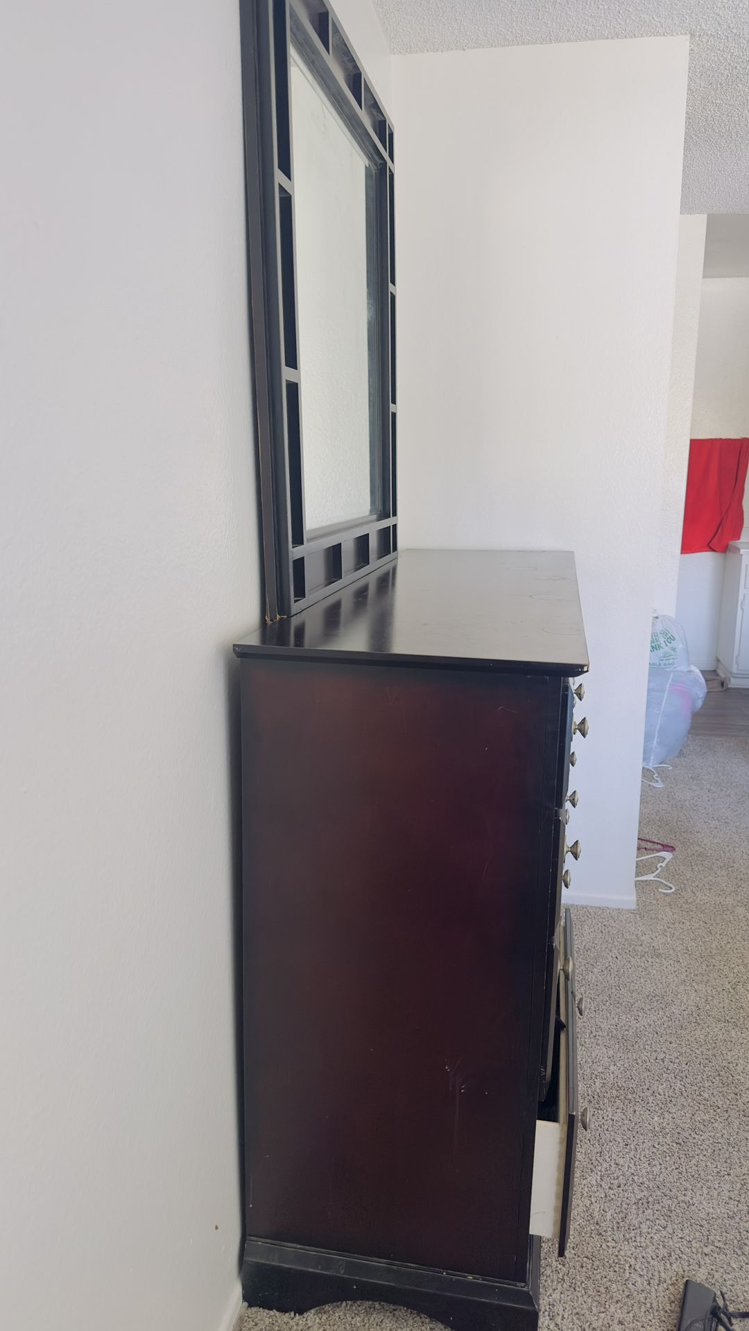 Tall Dresser With Mirror