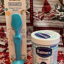 Balmex Diaper Rash, Cream And Diaper Cream Brush