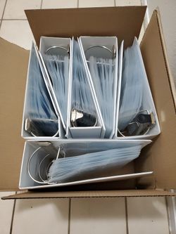6x lot of 3 and 4" binders