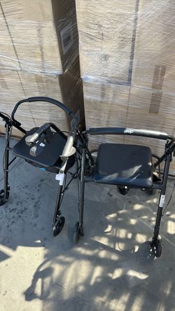 Walkers with seats