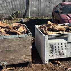 $80 bin split seasoned almond Firewood