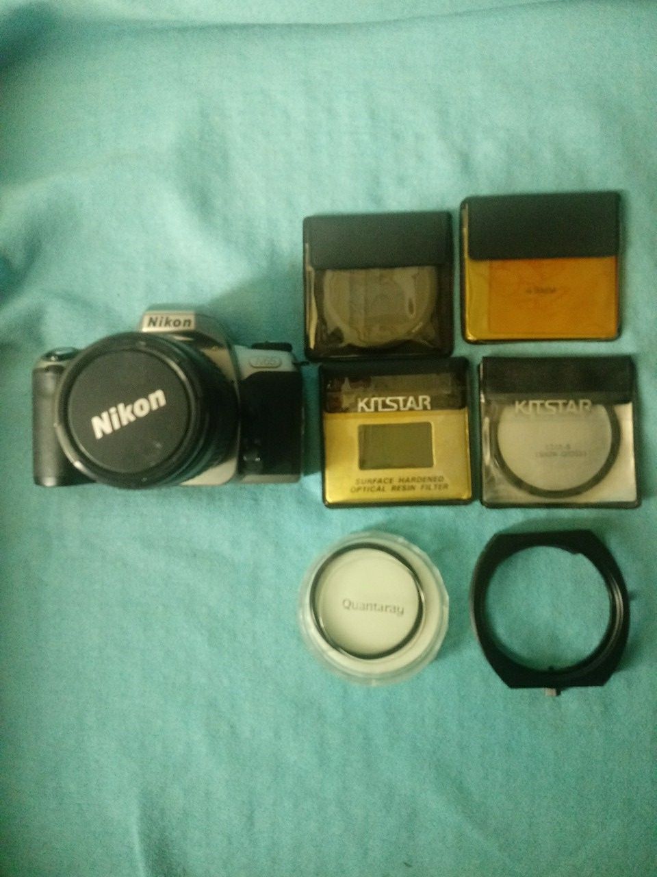 Nikon N65 film Camera plus lenses and charger