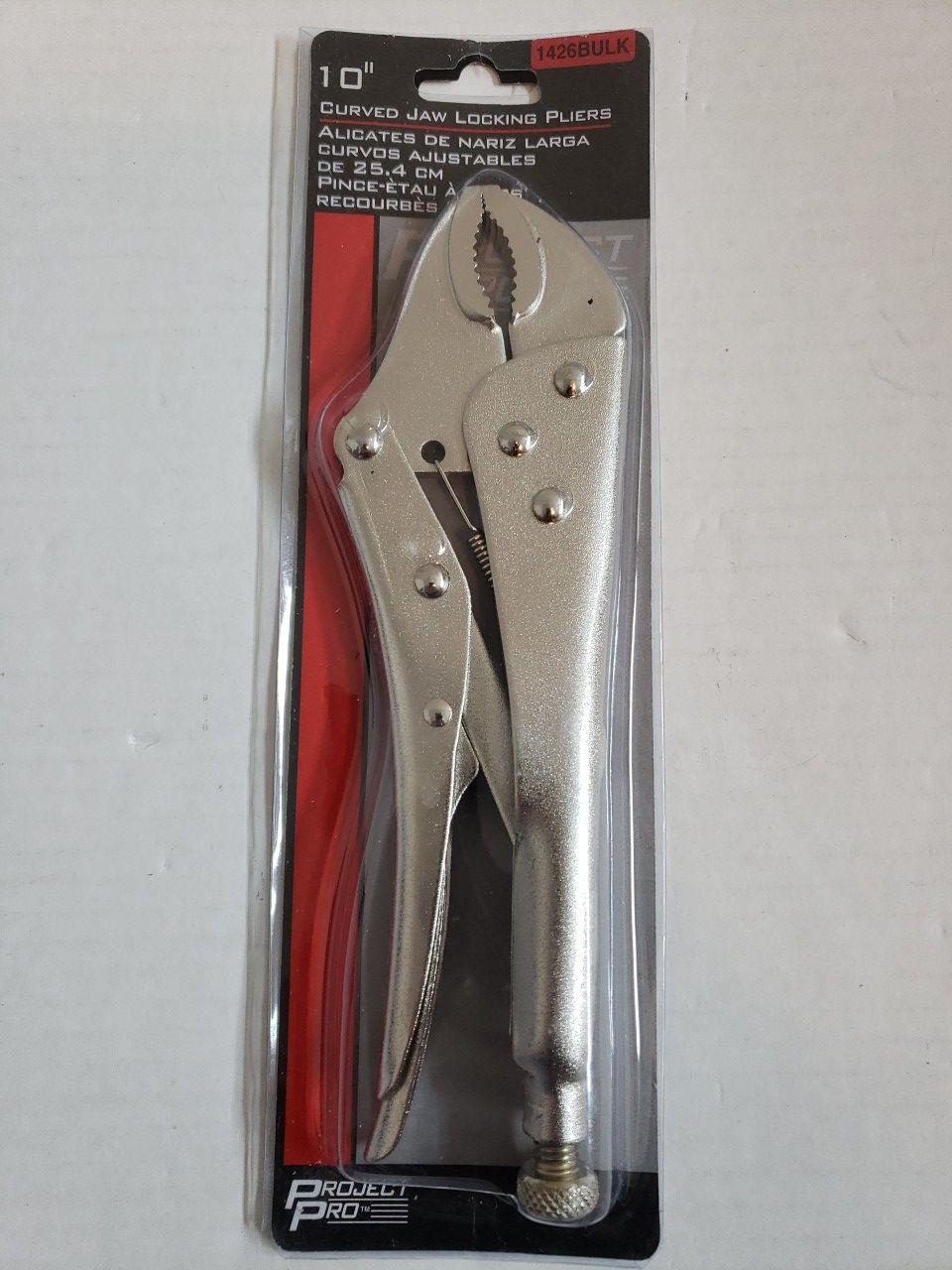 Project Pro 10" curved jaw locking pliers. New .