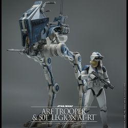 Hot toys TMS091 ARF Trooper & 501st Legion AT-RT Star Wars: The Clone Wars 1/6 Figure