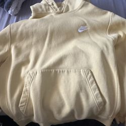 Yellow Adult Small Nike Hoodie