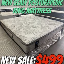 NEW SEALY POSTUREPEDIC KING MATTRESS 