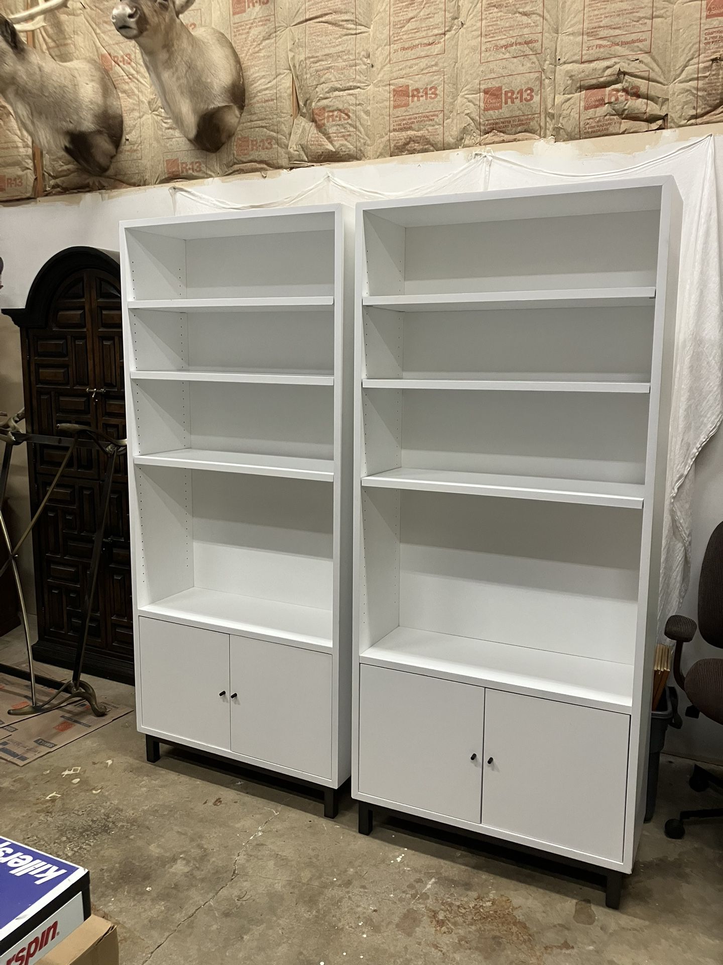 SUPER DEAL! Tall Melanine Bookcase Cabinets! HEAVY DUTY!