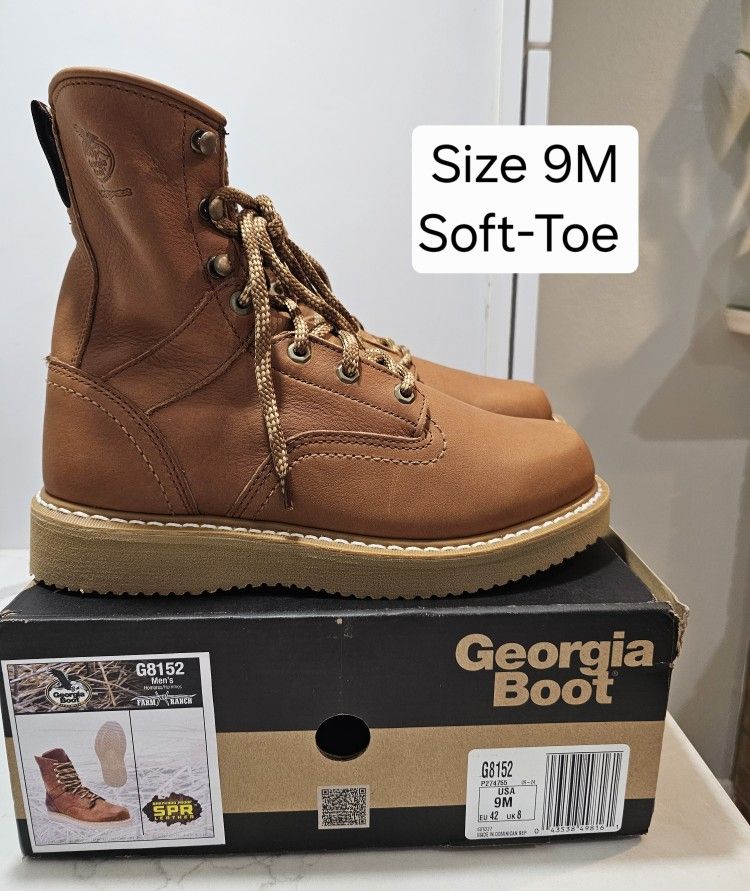 Georgia Soft Toe Work Boots Size 9M