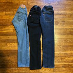 Lot Used Boys 511 Slim Levi’s Jeans Size 12 Regular