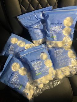 (5) one+other Jumbo absorbent cotton balls